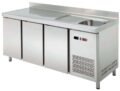 Mesa Snack Refrigerada con fregadero 2 puertas Fondo 600 de 1492 x600 x850h mm CORDOBA MRCH-150F