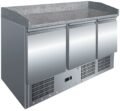Mesa GN1/1 3 Puertas Preparación Pizzas con Encimera de Granito de 1365 x700 x1050h mm PEKIN S903PZ