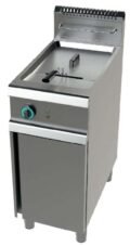 Freidora a gas 1 cuba limpia de 17 litros con 16Kw Serie 700 JUNEX con medidas 400x730x900h mm FG7N117
