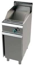 Fry tops a gas acero laminado placa lisa con mueble Serie 700 JUNEX con medidas 400x730x900h mm FT7N00L