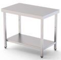 Mesa de Trabajo Acero inoxidable Central Con 1 Estante 700x900x850h mm WTC190070S1