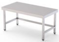 Mesa de Trabajo Acero Inoxidable Baja Central Sin Estante 2600x600x600h mm WTC260260S0