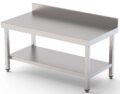 Mesa de Trabajo Acero Inoxidable Baja Mural Con 1 Estante 1900x600x600h mm WTW260190S1