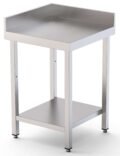 Mesa de Trabajo Acero Inoxidable Angular Para Composiciones en L Con 1 Estante 700x700x850h mm WTW170070C1