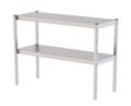 Estante Sobremesa Acero Inoxidable Doble Para Mesas De Trabajo 1500x350x650h mm UTS135150S2
