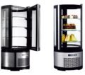 Vitrina refrigerada Redonda 105 Litros con 3 estantes de vidrio 480X480X1030h mm Línea Pekín XC105R