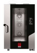 Horno a gas convección MILLENIAL BLACK MASK Gastronomía 11 bandejas GN1/1 MKF1111GBM Línea Padova