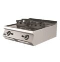 Cocina Wok a Gas Sobremesa 2 fuegos 2 x 18 kW 800x900x300h mm EMPPLS9WK020 Línea 900 Estambul