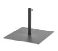 Soporte Parasol Tubo de Acero Plasticado Negro  NUBE BASE