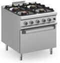 Cocina a gas 4 fuegos 4x5,5 Kw con Horno a Gas MFB98FGXXS MAGISTRA PLUS 900
