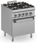 Cocina a gas 4 fuegos 4x5,5 Kw con Horno Eléctrico Ventilado MFB77FEVXS MAGISTRA PLUS 700