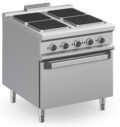 Cocina Eléctrica 4 zonas Cuadradas con Horno Eléctrico MPQ98FE MAGISTRA PLUS 900