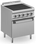 Cocina Eléctrica 4 zonas Cuadradas Rebajadas con Horno Eléctrico Estático MPQR77FE MAGISTRA PLUS 700