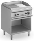 Frytop a gas 70 cm Placa Lisa -  Ranurada Cromo Duro con Mueble MFTG77ALRC  MAGISTRA PLUS 700